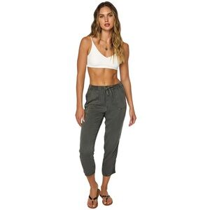 Women's Olive Green Drawstring Pants